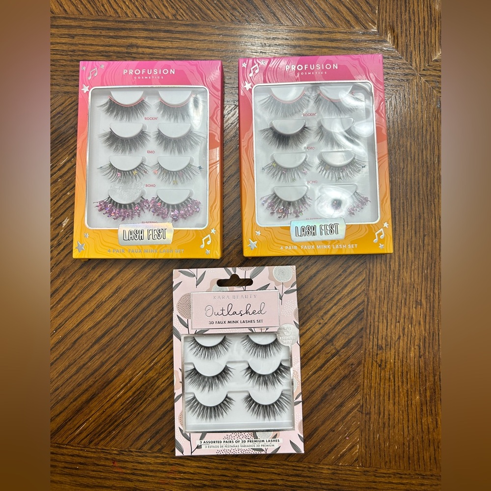 NWT 11 pairs 3D premium lashes set bundle
